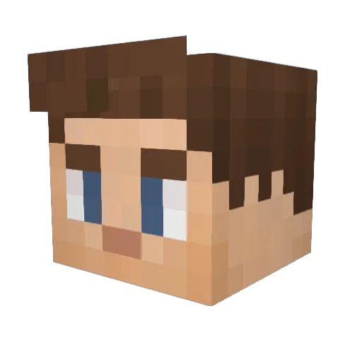 passi06 Minecraft avatar head, 3D render