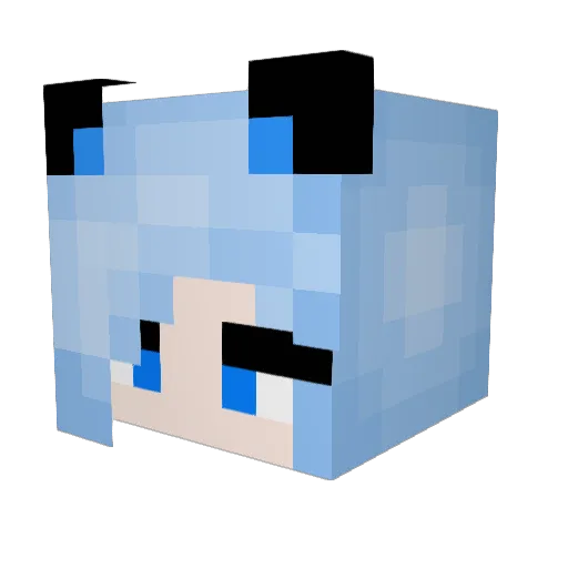 passie_p Minecraft avatar head, 3D render
