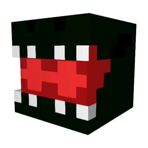 passion418 Minecraft avatar head, 3D render