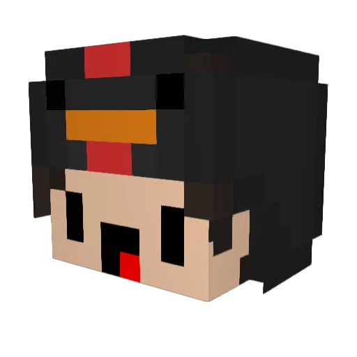 pasta4lyfe Minecraft avatar head, 3D render
