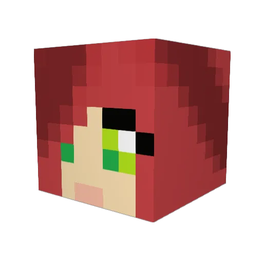 pastarabbit Minecraft avatar head, 3D render