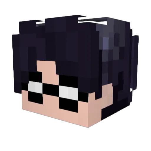 pasteldifogo Minecraft avatar head, 3D render