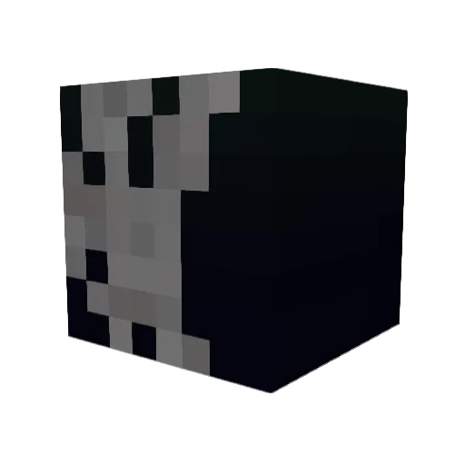 pastelefacpoc Minecraft avatar head, 3D render