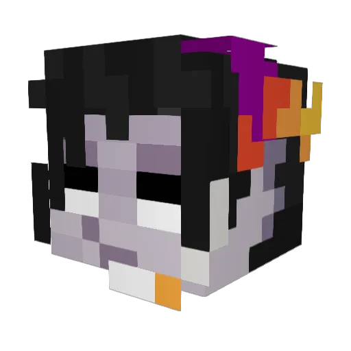 pastelfactsys Minecraft avatar head, 3D render