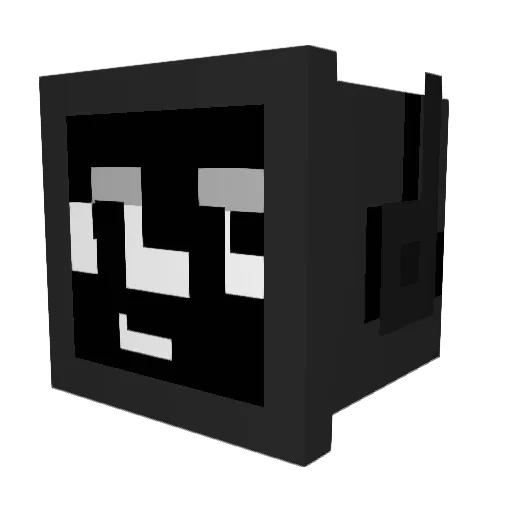 pastelox Minecraft avatar head, 3D render