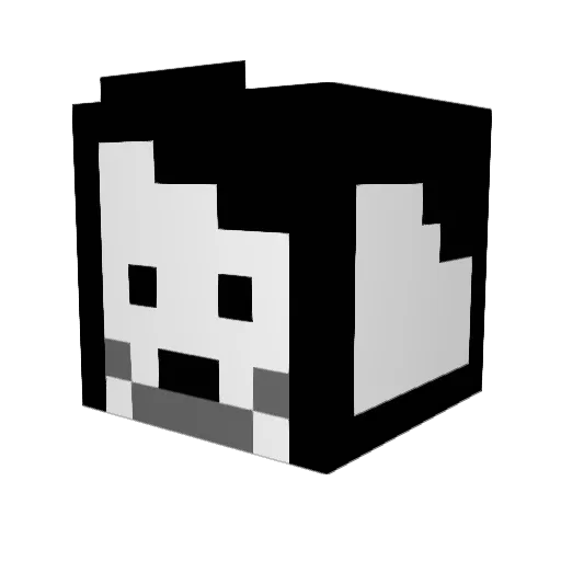 pastenomic Minecraft avatar head, 3D render