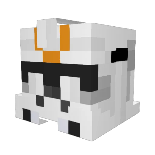 pastieu Minecraft avatar head, 3D render
