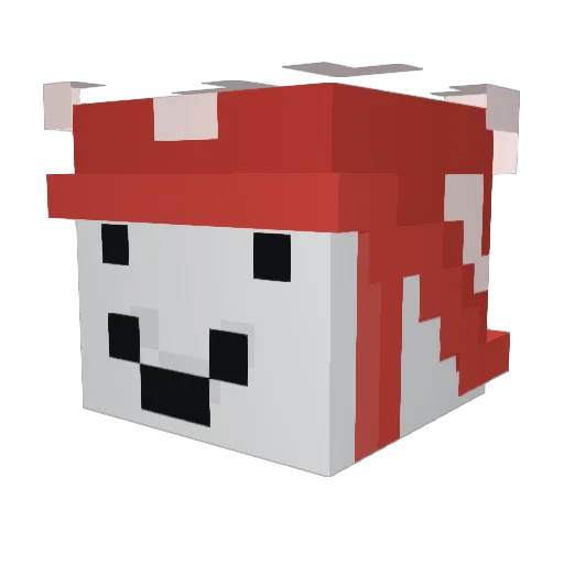 pastool Minecraft avatar head, 3D render