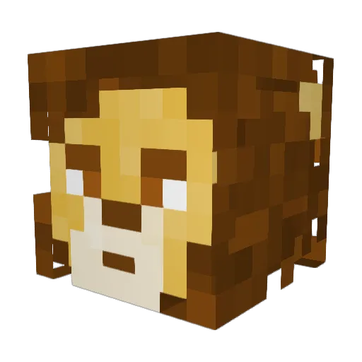 pat9801 Minecraft avatar head, 3D render