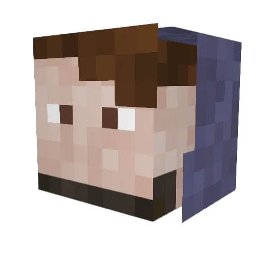 pat_gae Minecraft avatar head, 3D render