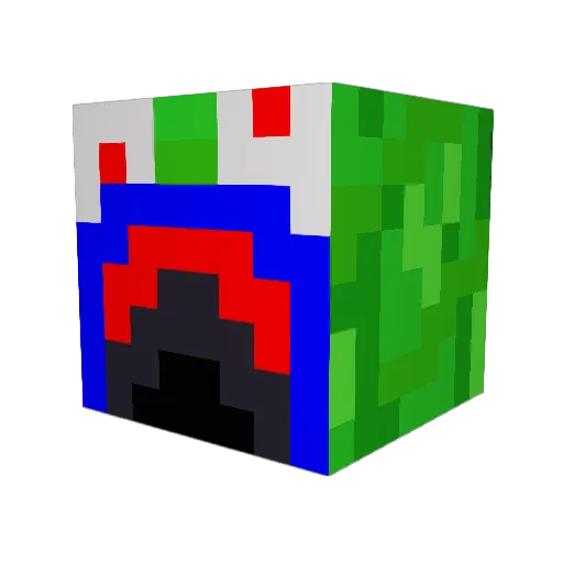 pat_patriots Minecraft avatar head, 3D render