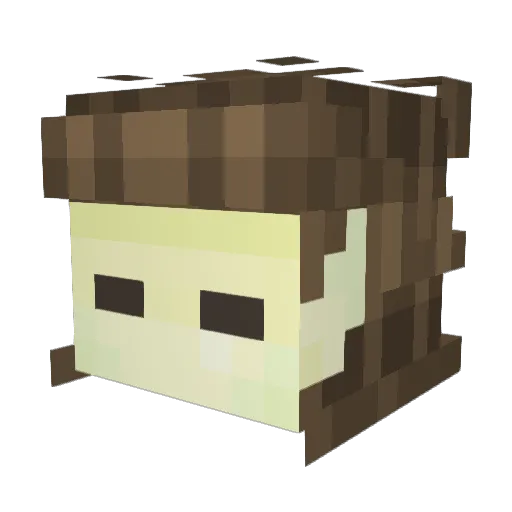 patachoulli Minecraft avatar head, 3D render