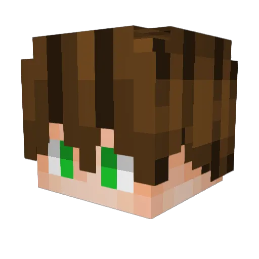 patacrew Minecraft avatar head, 3D render