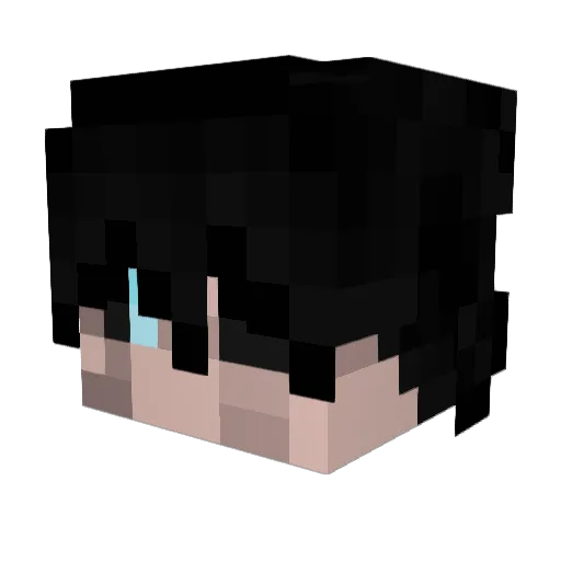 patakidani Minecraft avatar head, 3D render