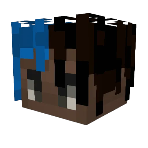 patapouillec Minecraft avatar head, 3D render