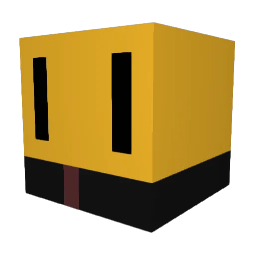 patarikoo Minecraft avatar head, 3D render