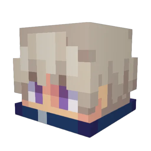 patata60 Minecraft avatar head, 3D render