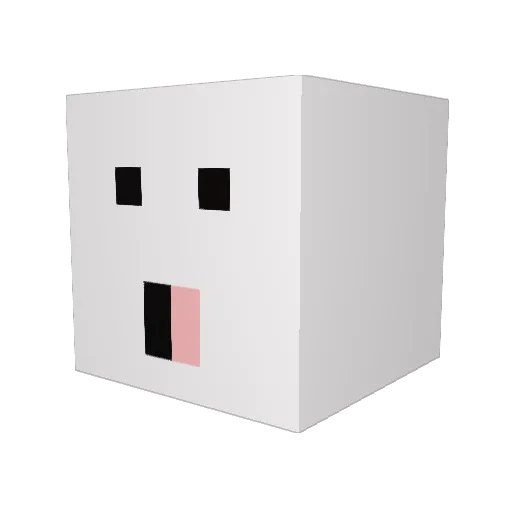 patatessss Minecraft avatar head, 3D render