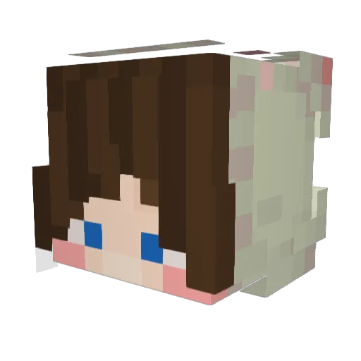 patatina77 Minecraft avatar head, 3D render