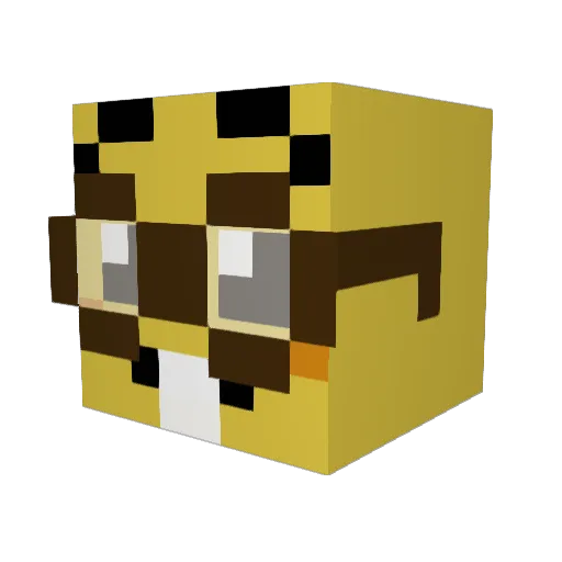 patato1212 Minecraft avatar head, 3D render