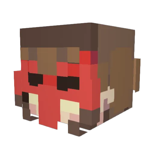 patatpeuzelaar Minecraft avatar head, 3D render