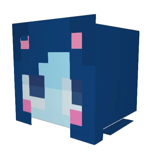 patchiis Minecraft avatar head, 3D render