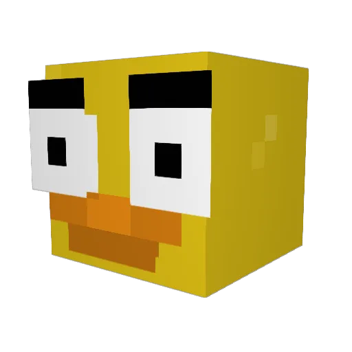 patchwork_lol Minecraft avatar head, 3D render