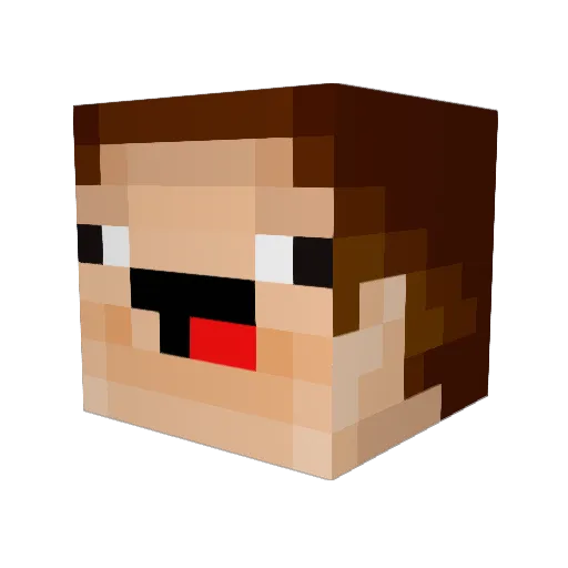 patdmbro Minecraft avatar head, 3D render