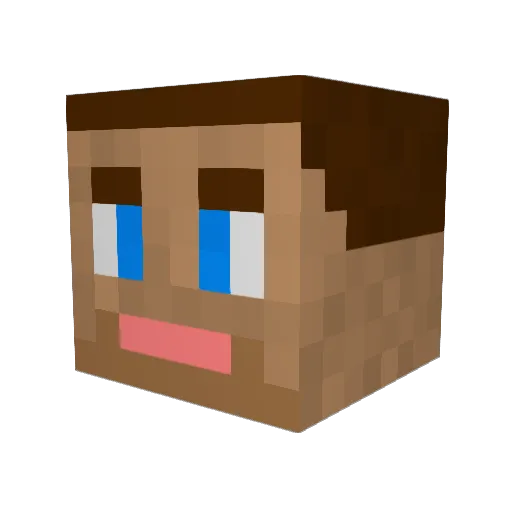 patdrum Minecraft avatar head, 3D render