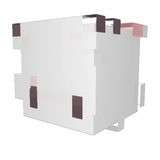 patek13 Minecraft avatar head, 3D render