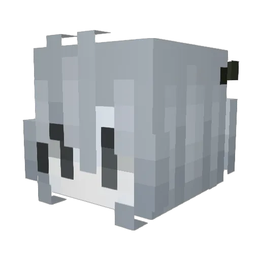 paternidade Minecraft avatar head, 3D render