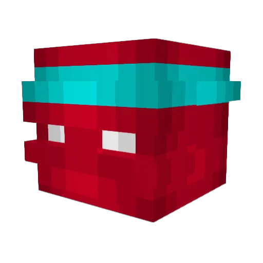 patfosh Minecraft avatar head, 3D render