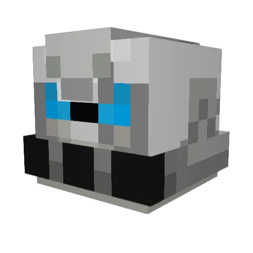 patg666 Minecraft avatar head, 3D render