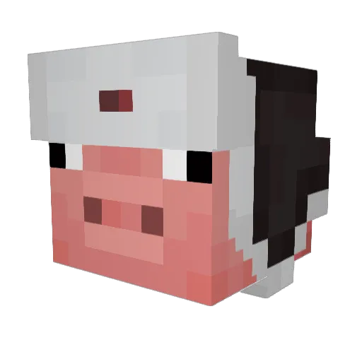 pathet Minecraft avatar head, 3D render