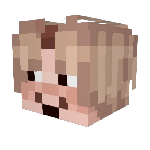 patheticman43 Minecraft avatar head, 3D render