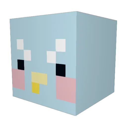 pathfinder1101 Minecraft avatar head, 3D render