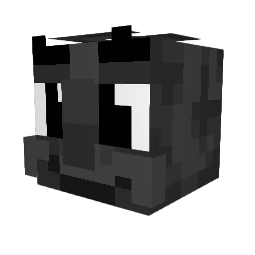 pathologia Minecraft avatar head, 3D render