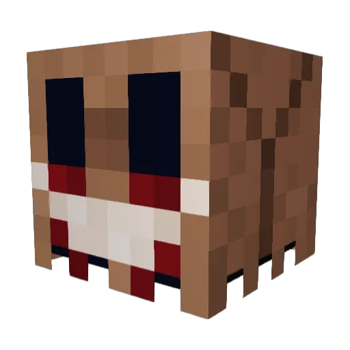 patientno7 Minecraft avatar head, 3D render