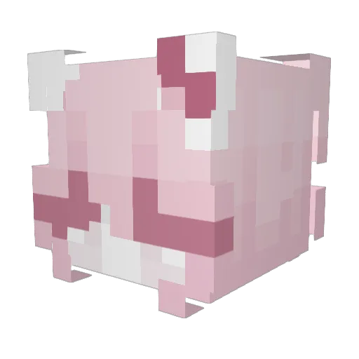 patifufu Minecraft avatar head, 3D render