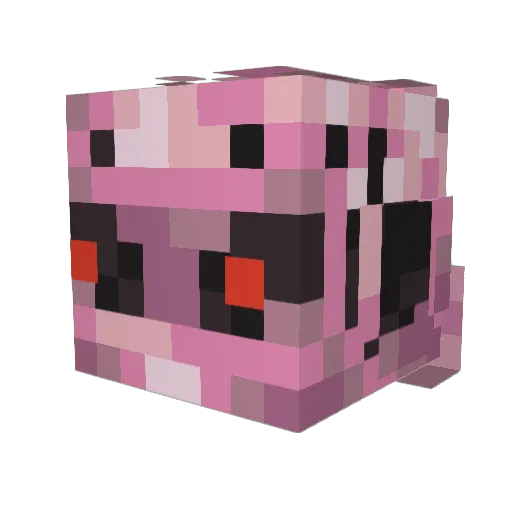 patigod Minecraft avatar head, 3D render