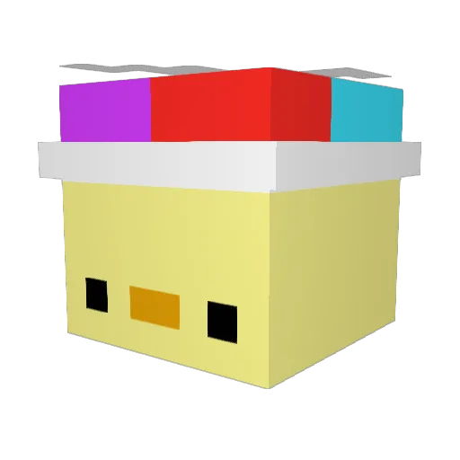 patiiison Minecraft avatar head, 3D render