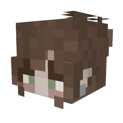 patikk Minecraft avatar head, 3D render
