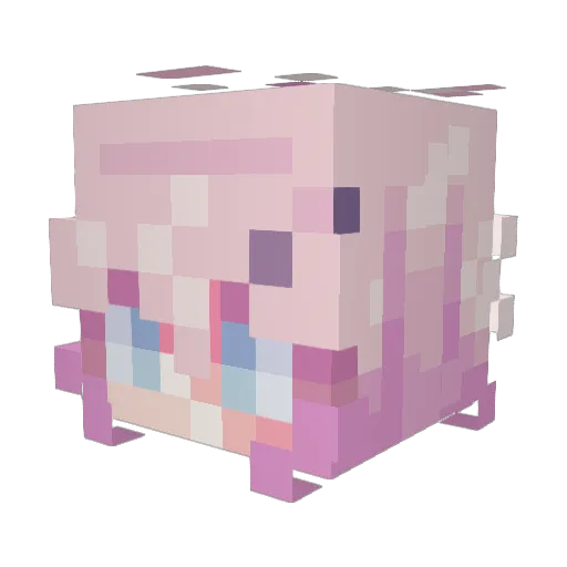 patisaluzr Minecraft avatar head, 3D render