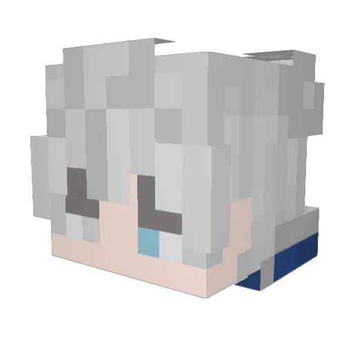 patitogam Minecraft avatar head, 3D render