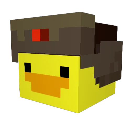 patocomunista Minecraft avatar head, 3D render