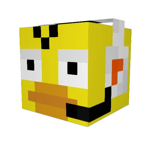 patodiverso Minecraft avatar head, 3D render
