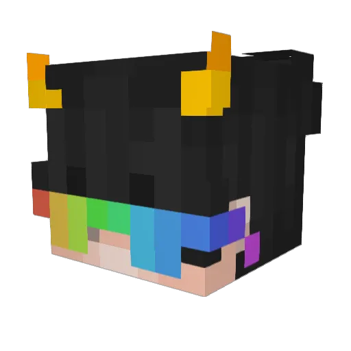 patoludzik Minecraft avatar head, 3D render
