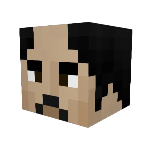patonkimc Minecraft avatar head, 3D render