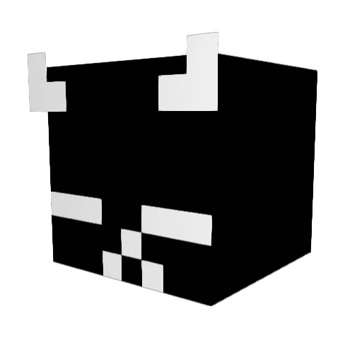 patopreto Minecraft avatar head, 3D render