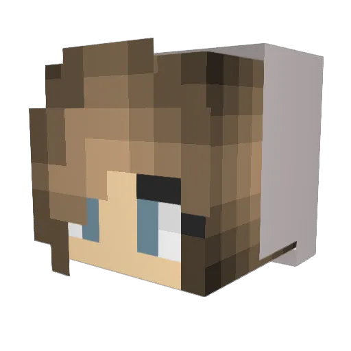 patpat15 Minecraft avatar head, 3D render